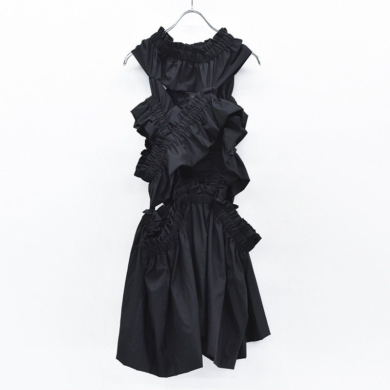 kiki frill skirt (black)【HOUGA 】【ニュースタアナウ】