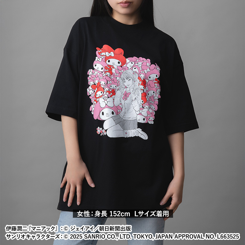 伊藤潤二×サンリオキャラクターズ ラギットTシャツ ギャル富江 (富江