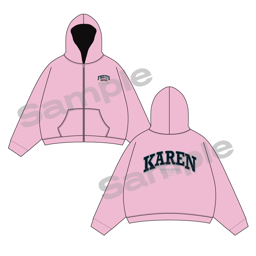 FC限定】FRUITS ZIPPER OSHI API Zip-up hoodie【ASOBIMALL(アソビ