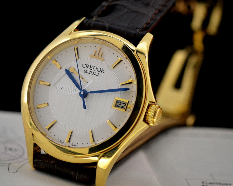 21297) Grand Seiko Credor Spring Drive 18K Yellow Gold | European