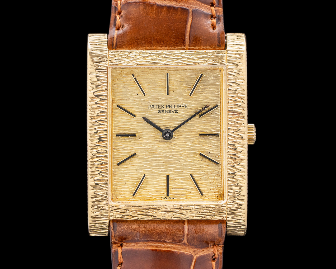 56667) Patek Philippe 3553 18K Yellow Gold Rectangular 
