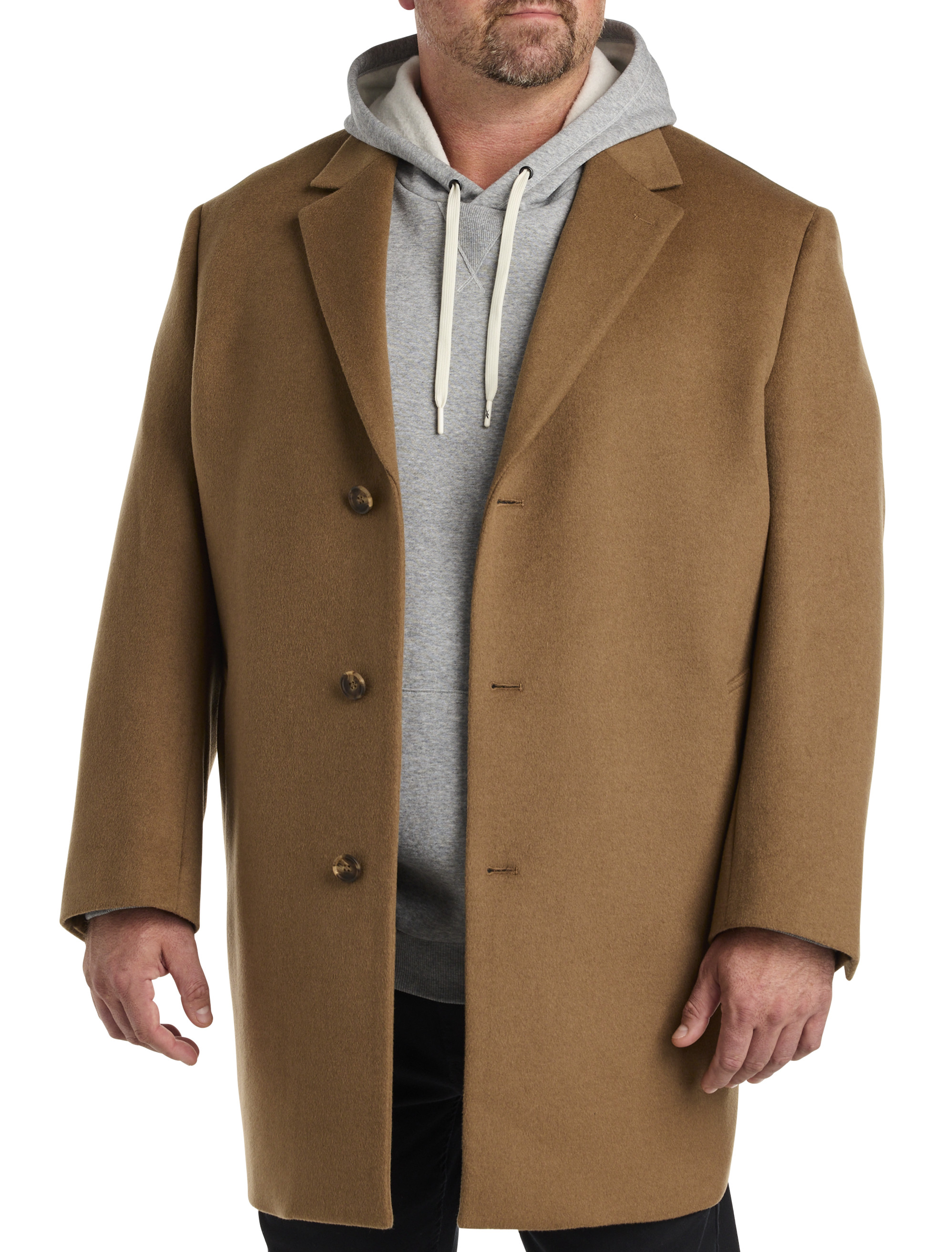 Big + Tall | Oak Hill Premium Wool-Blend Overcoat | DXL