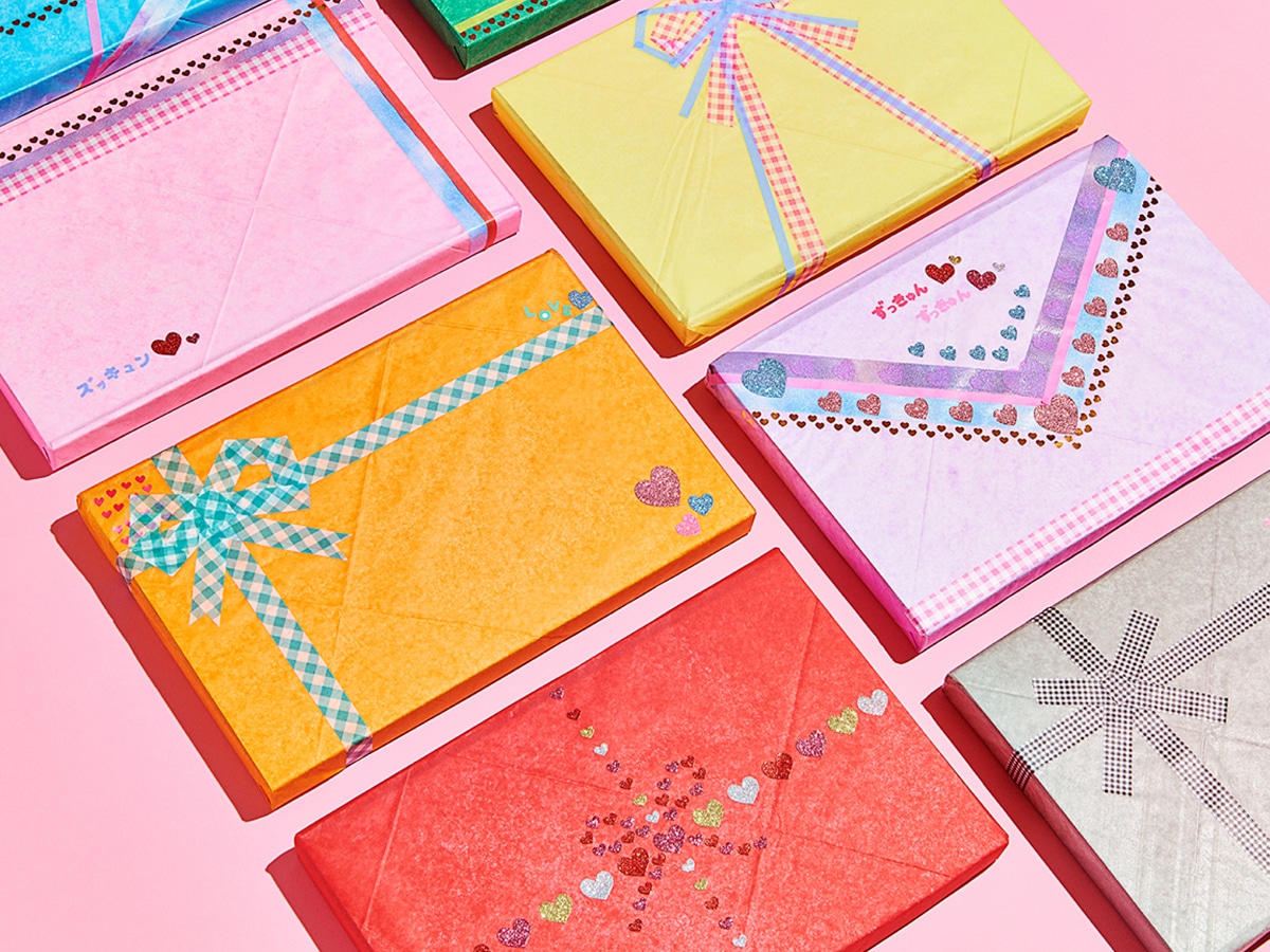 レターパックライトをカスタマイズできる「カラフル□（＝ハートマーク