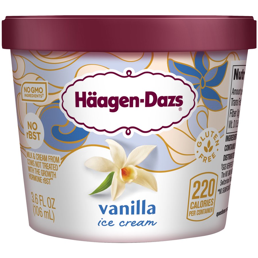 Haagen-Dazs Vanilla Ice Cream, 3.6 oz | Joe V's Smart Shop | Low
