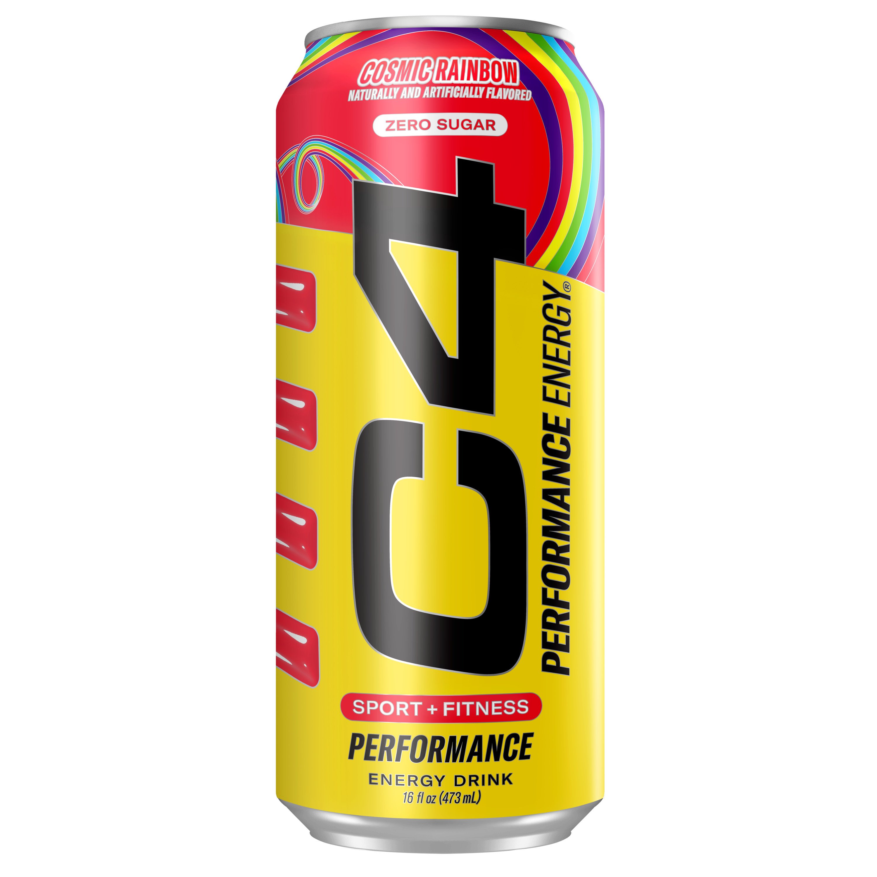 C4 Performance Zero Sugar Energy Drink - Strawberry Blast, 16 oz
