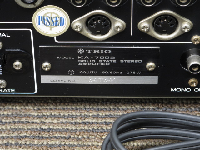 KA-7002 TRIO - 中古オーディオ 高価買取・販売 ハイファイ堂