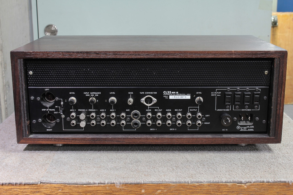 ハ*ツ様 LUXMAN CL35 MK-III 真空管 プリアンプ管球式コントロ