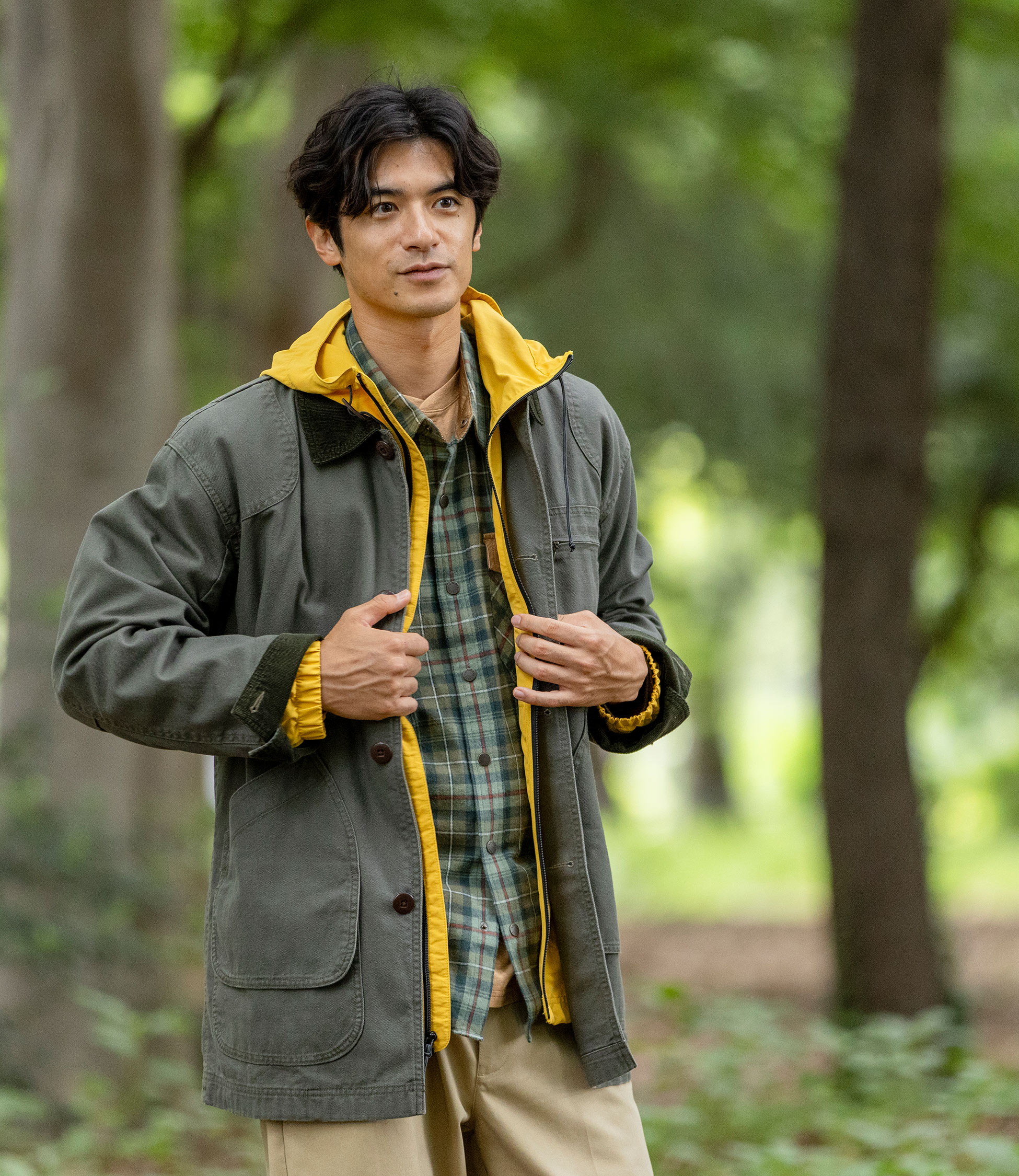 メンズ オリジナル・フィールド・コート、コットンの裏地付き 通販