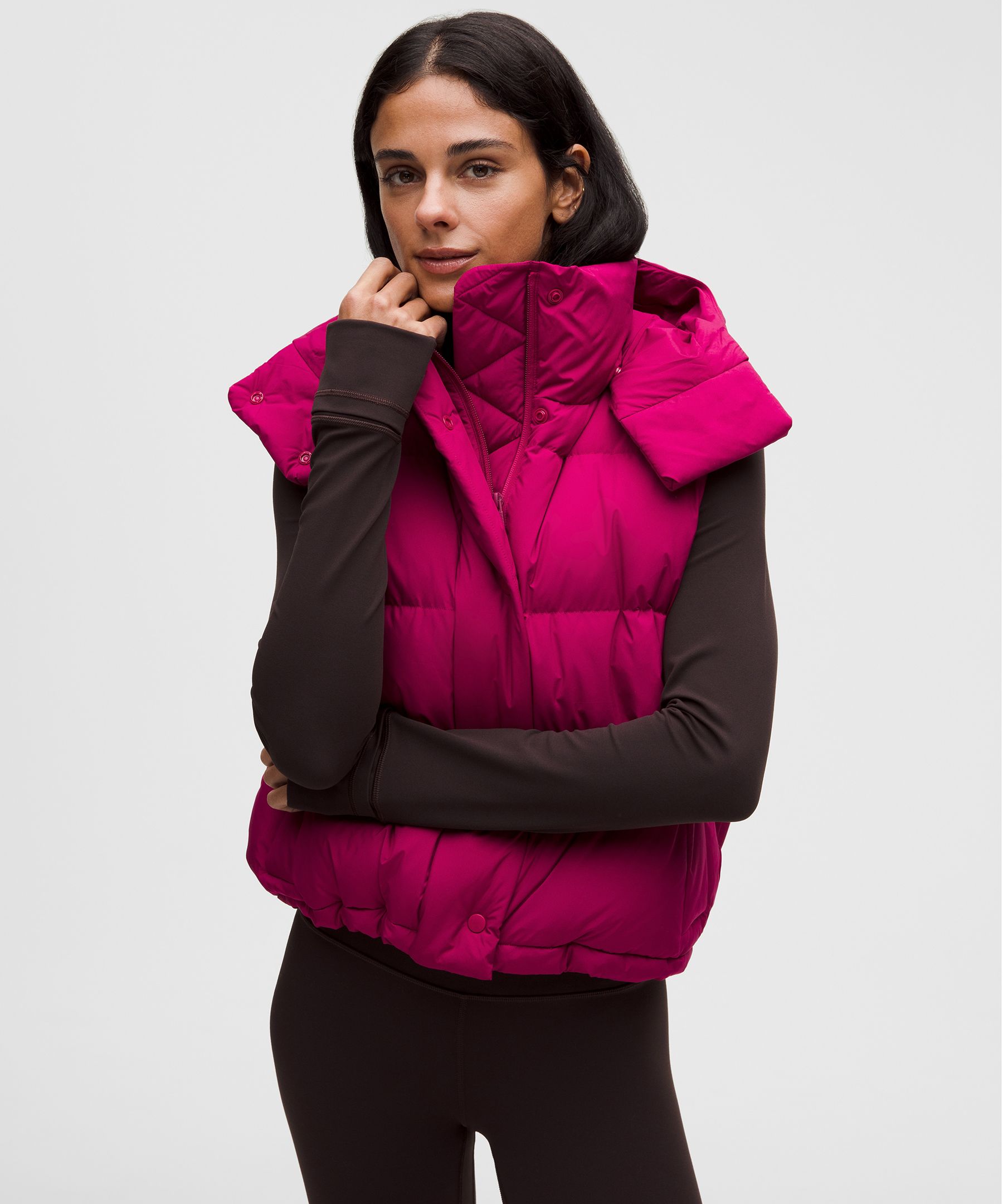 Wunder Puff 600-Down-Fill Cropped Vest | Women's Coats & Jackets
