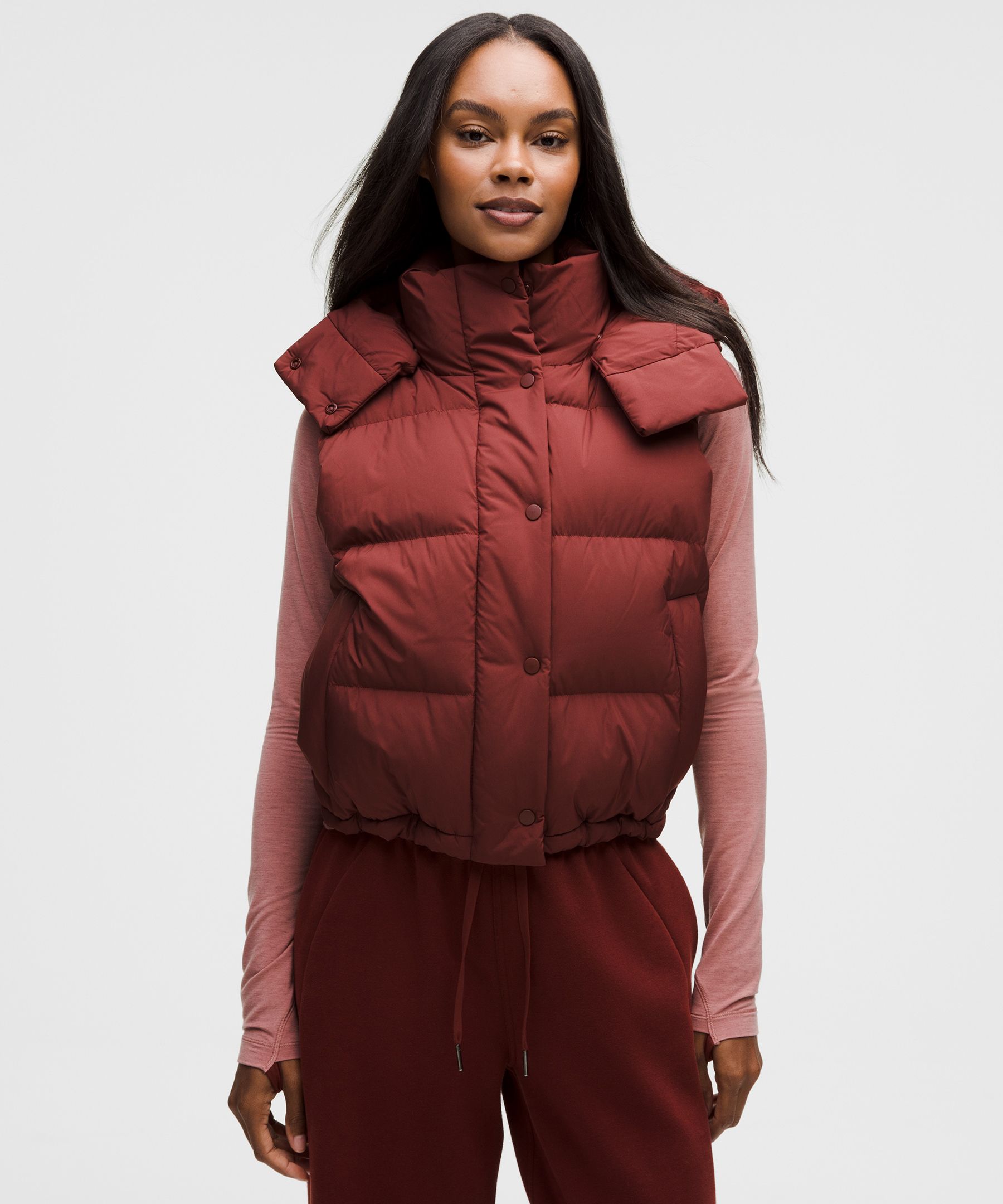 Wunder Puff 600-Down-Fill Cropped Vest | Women's Coats & Jackets