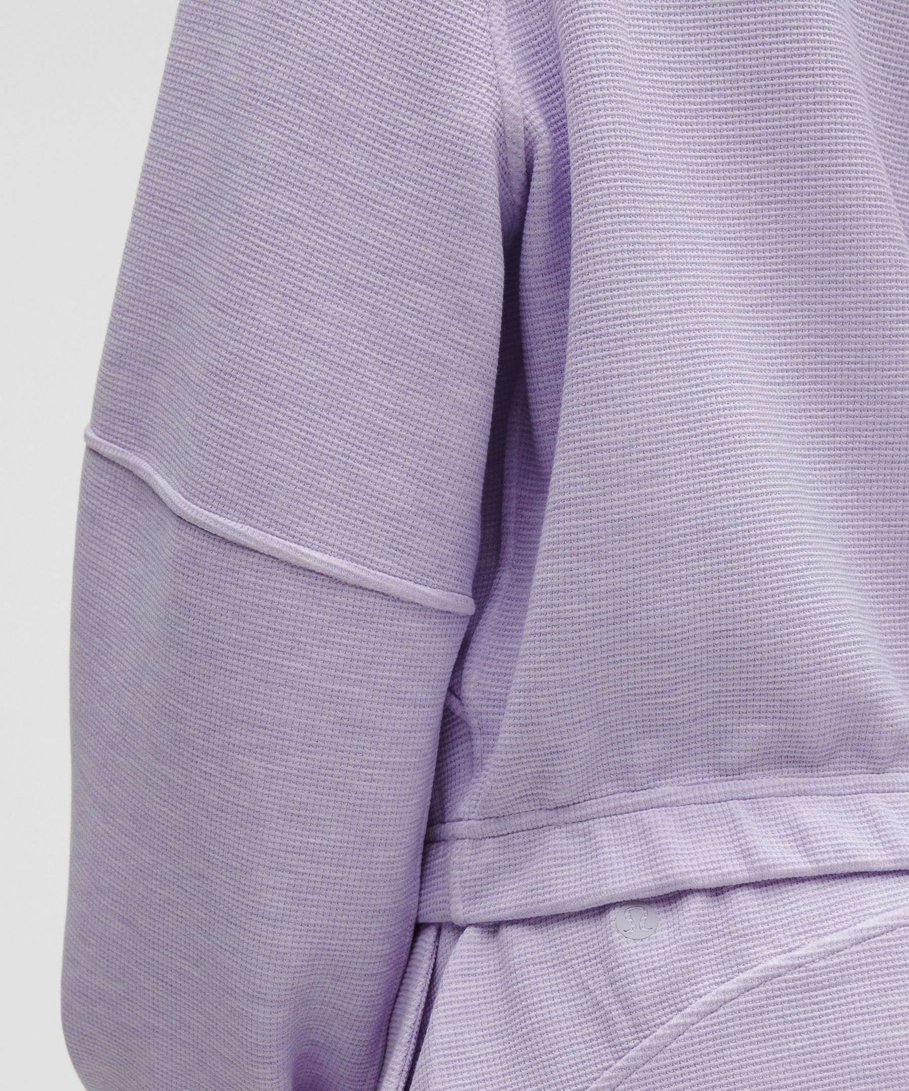 Lululemon athletica Scuba Cropped Funnel-Neck Half Zip *Waffle at