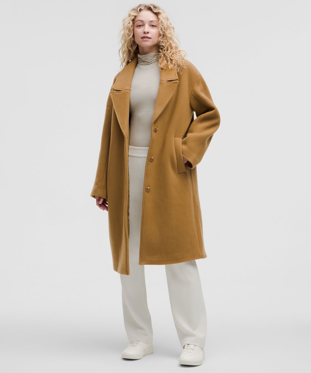 Relaxed-Fit Wool Overcoat | Coats and Jackets | Lululemon EU