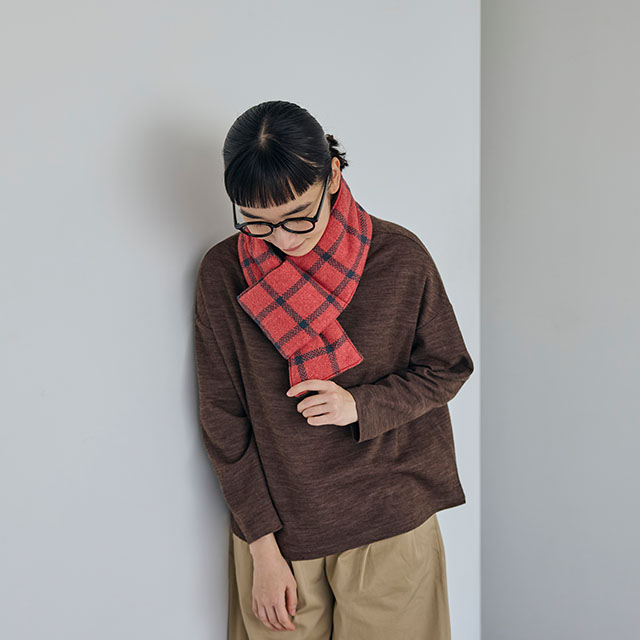 布ぬの中綿マフラー ネップ糸綾織｜服飾品｜中川政七商店 公式サイト