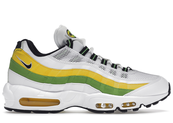 Nike Air Max 95 Essential White Green Apple Tour Yellow - DQ3429-100