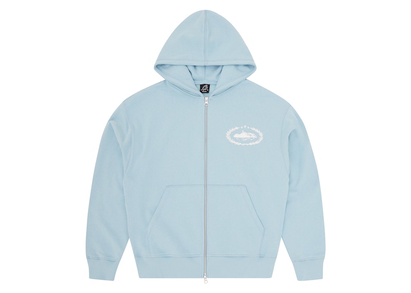 Corteiz Superior Royale Zip Hoodie Baby Blue Men's - SS24 - GB
