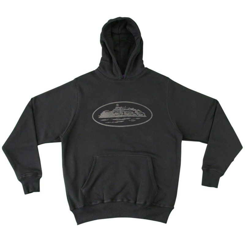 Corteiz Alcatraz Hoodie Triple Black Men's - SS22 - US