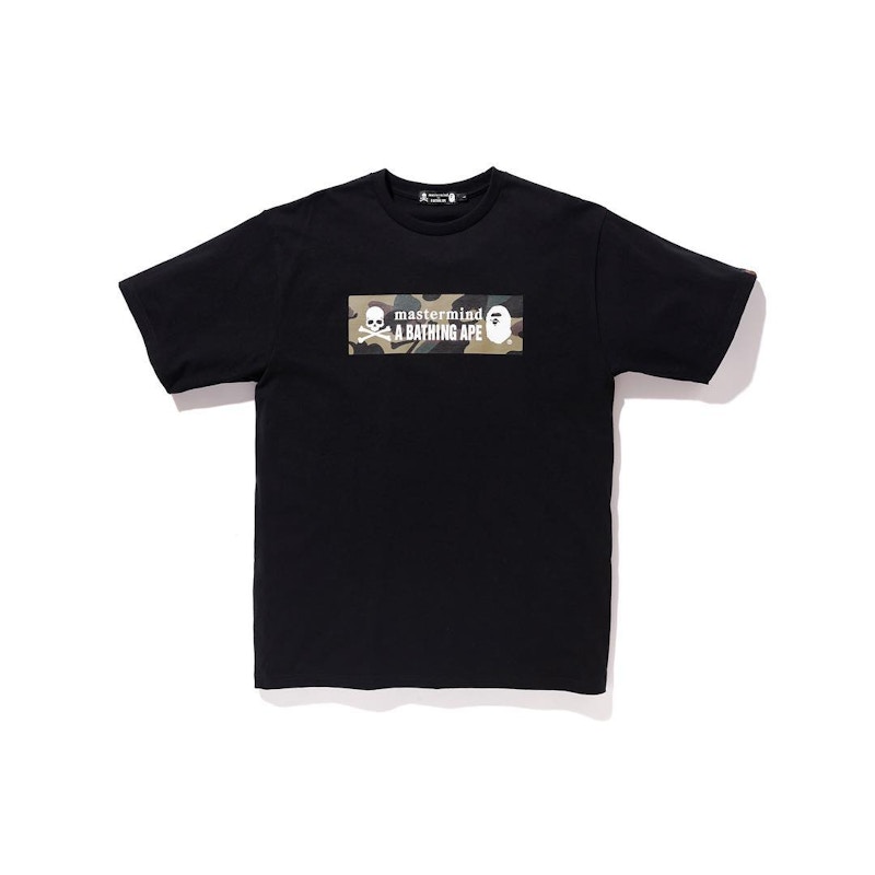 BAPE x Mastermind Japan Camo Logo Tee Black/Green Men's - SS19 - US