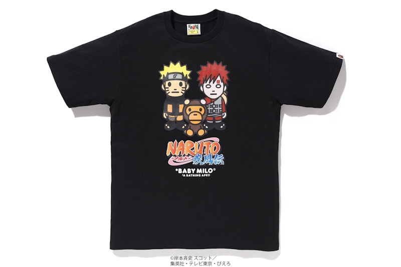 BAPE x Naruto Milo #7 Tee Black Men's - FW18 - US