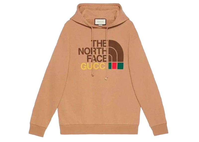 Gucci x The North Face Cotton Hoodie Brown Men's - SS21 - US