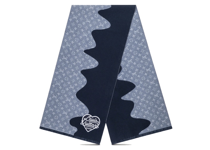 Louis Vuitton x Nigo Monogram Drip Scarf Blue Men's - FW21 - US
