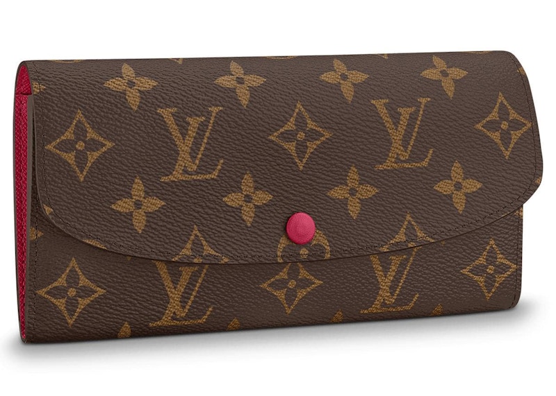 Louis Vuitton Emilie Wallet Monogram Fuchsia in Coated Canvas with