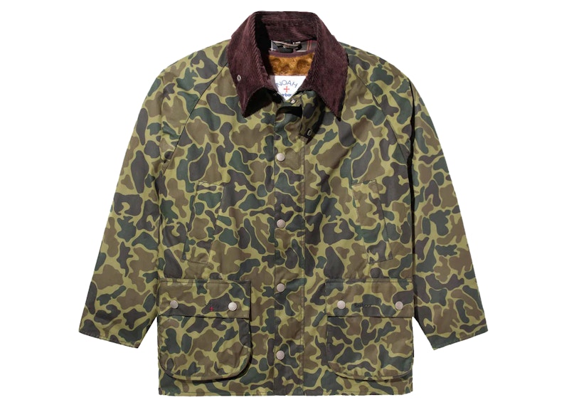 Noah Barbour Camo Bedale Jacket Camo Print Men's - FW22 - US