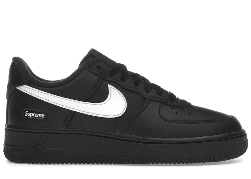 Nike Air Force 1 Low Supreme Black White Men's - CU9225-002 - US