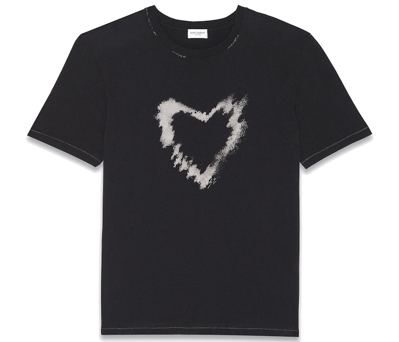 Saint Laurent Heart T-shirt Black Men's - SS22 - US