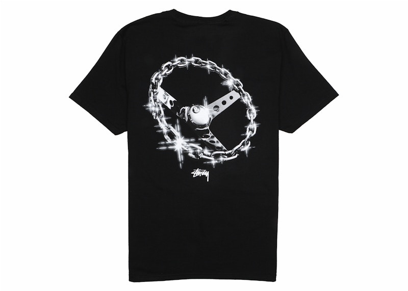 Stussy Chain-Link T-shirt Black Men's - SS24 - US