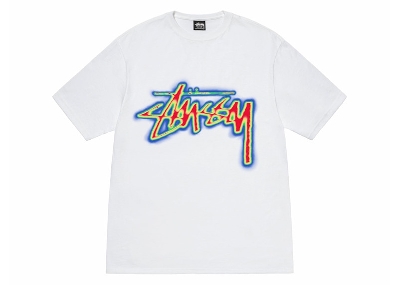 Stussy Thermal Stock Tee White Men's - SS24 - US