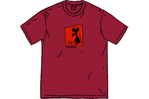 Supreme Mouse Tee Cardinal Men's - SS21 - US