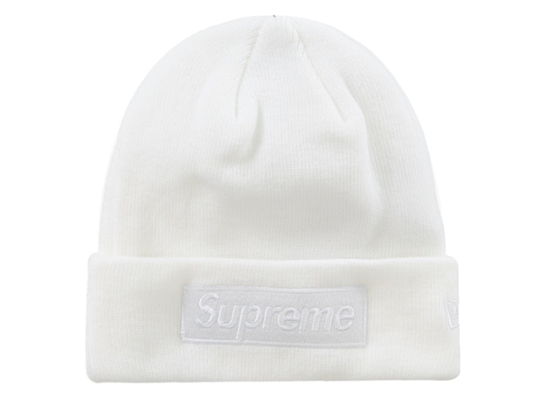 Supreme New Era Box Logo Beanie (FW23) White - FW23 - US