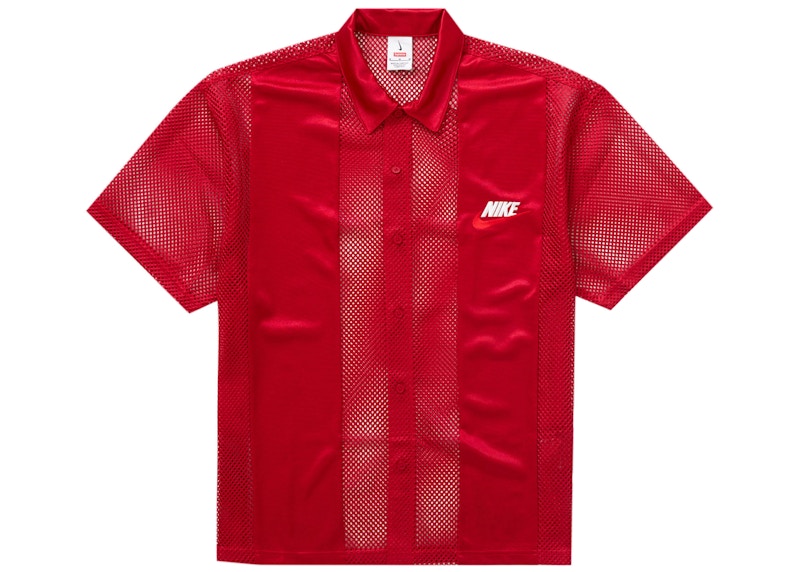 Supreme Nike Mesh S/S Shirt Red Men's - SS24 - US
