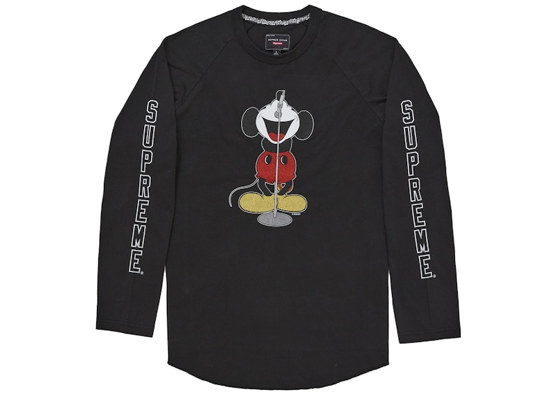 Supreme Number (N)ine Mickey Raglan L/S Top Black Men's - GB