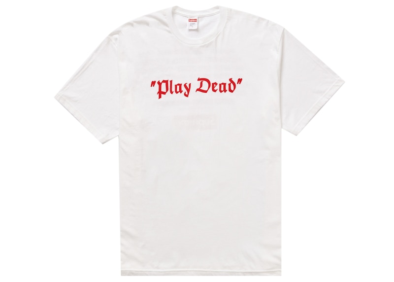 Supreme “Play Dead” Tee White Men's - FW22 - US
