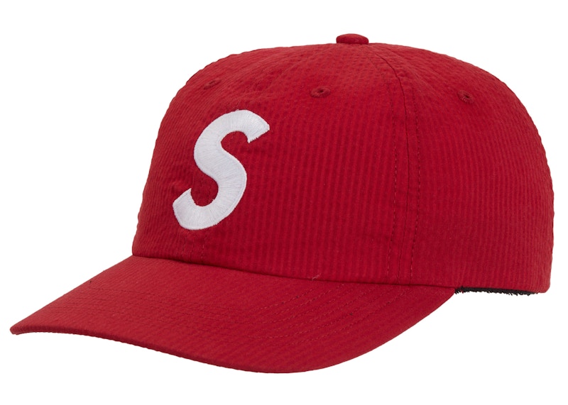 Supreme Seersucker S Logo 6 Panel Red - SS24 - US