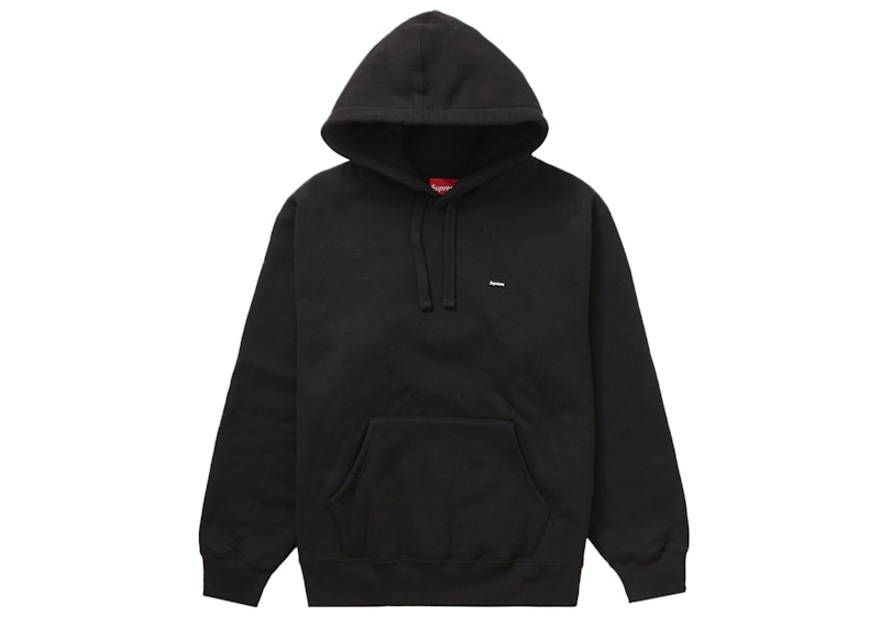 Supreme Small Box Drawcord Hooded Sweatshirt Black Men's - FW23 - US