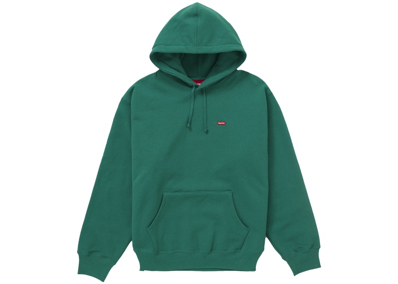 Supreme Small Box Hooded Sweatshirt (FW24) Green Men's - FW24 - US