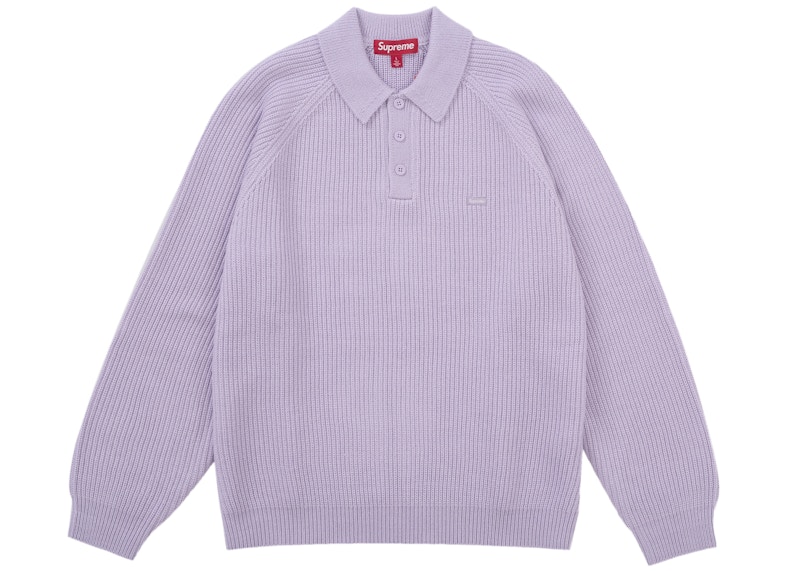 Supreme Small Box Polo Sweater (FW25) Light Purple Men's - FW25 - US