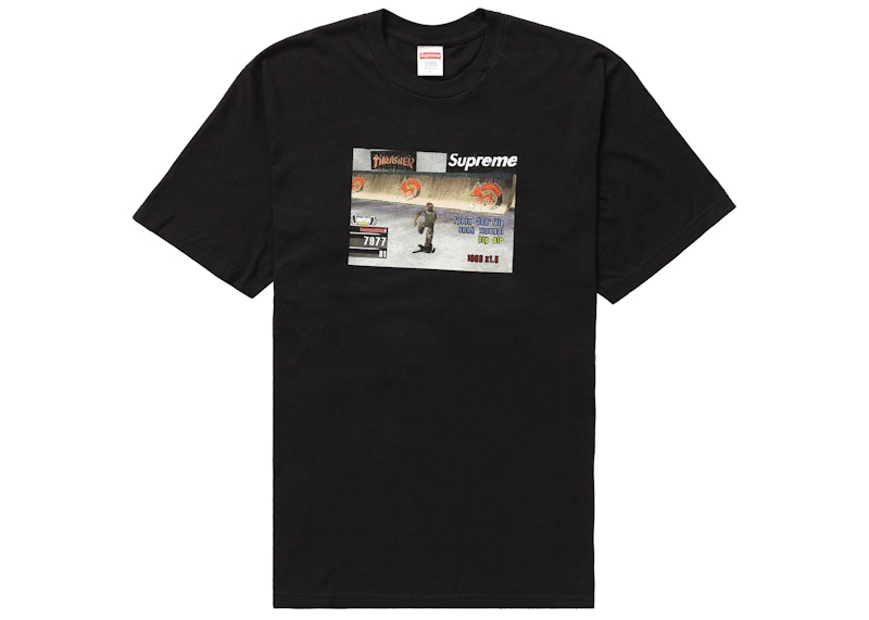 Supreme Thrasher Game Tee Black Men's - FW21 - US