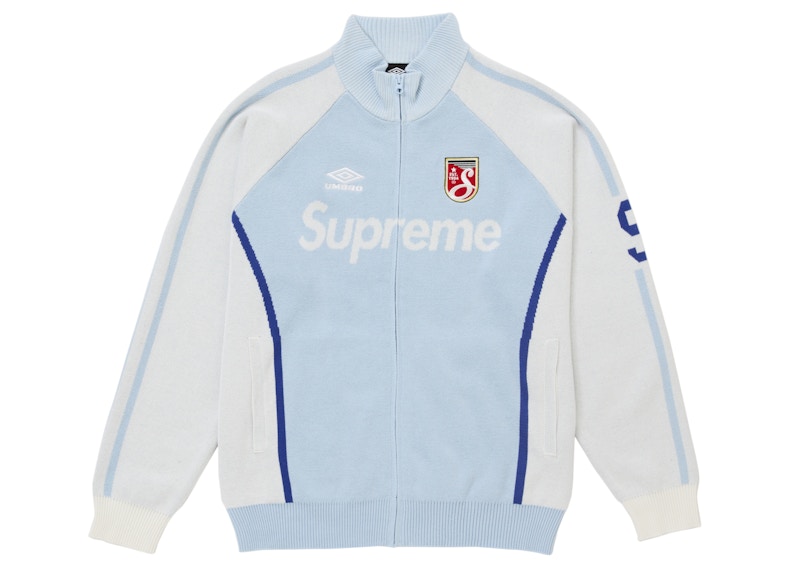 Supreme Umbro Zip Up Sweater Light Blue Men's - SS25 - US