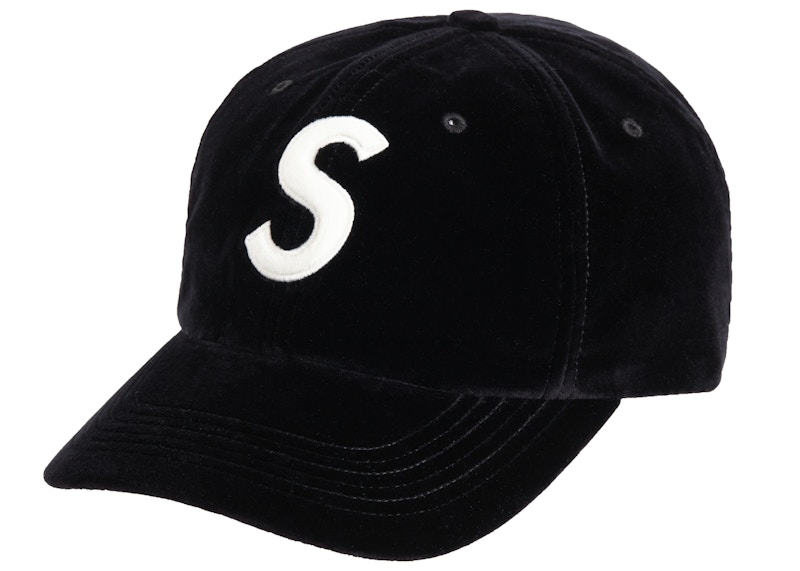 Supreme Velvet S Logo 6-Panel Black - FW20 - US