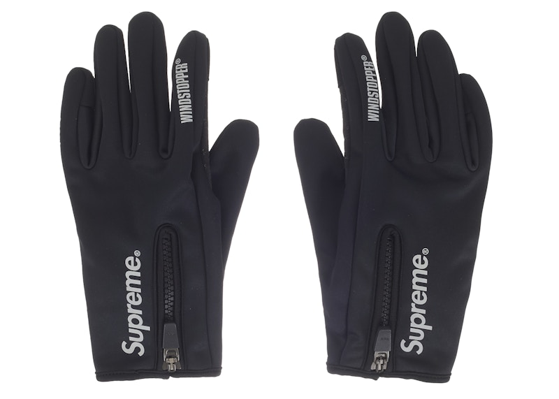 Supreme WINDSTOPPER Zip Gloves (FW25) Black - FW25 - US