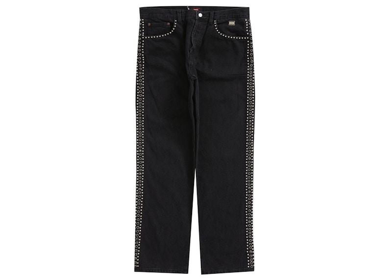 Supreme B.B. Simon Studded Regular Jean Black Men's - SS22 - US