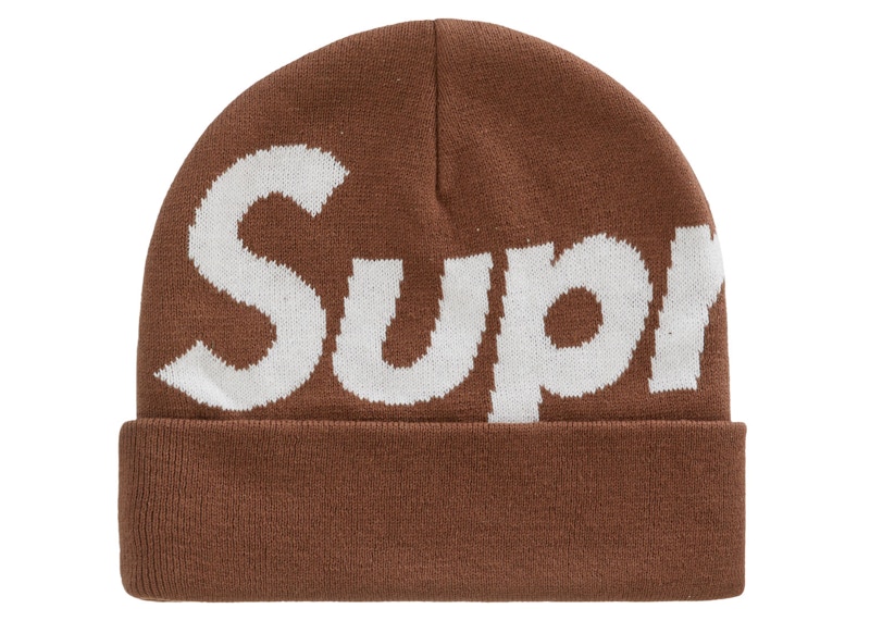 Supreme Big Logo Beanie (FW22) Brown - FW22 - US