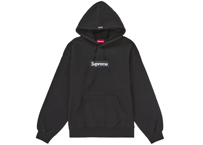 Supreme Box Logo Hooded Sweatshirt (FW24) Black Men's - FW24 - US