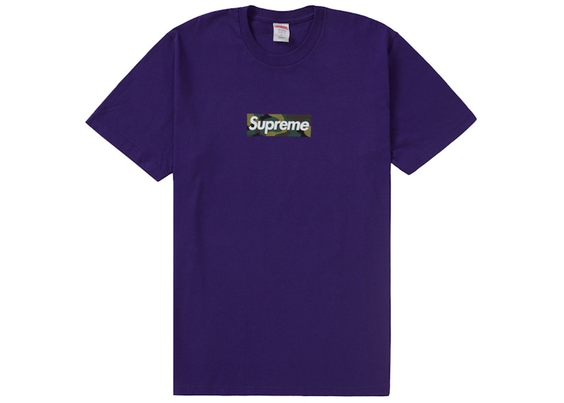 Supreme Box Logo Tee (FW23) Purple Men's - FW23 - US