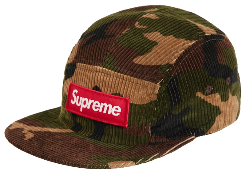 Supreme Camo Corduroy Camp Cap Woodland Camo - FW19 - US