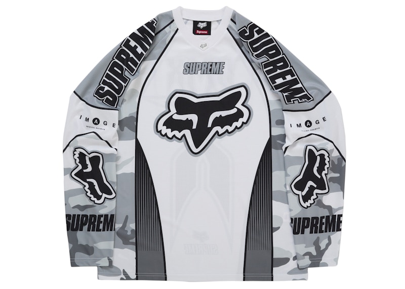 Supreme Fox Racing DMX Jersey White Men's - FW25 - US