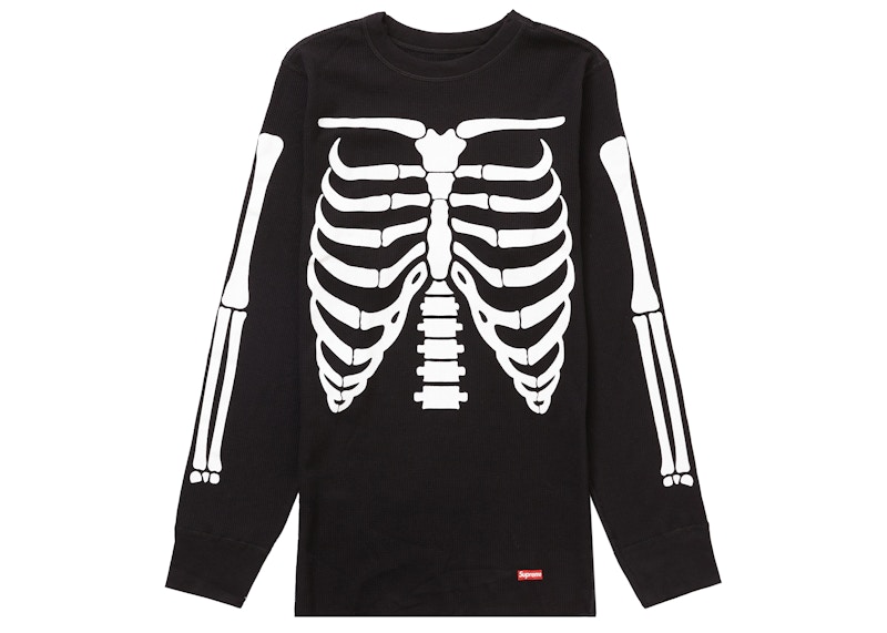 Supreme Hanes Bones Thermal Crew (1 Pack) Black - US
